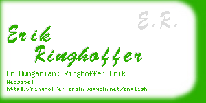 erik ringhoffer business card